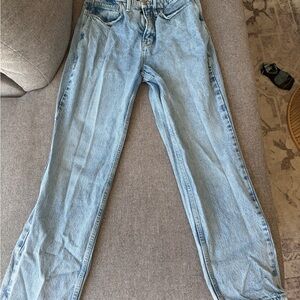 Good American Light Blue Straight Leg Jeans